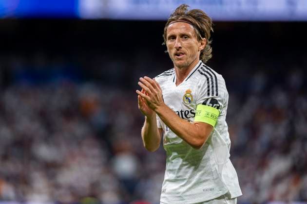 Real Madrid CF v VfB Stuttgart - UEFA Champions League 2024 25 League Phase MD1 Luka Modric of Real Madrid CF seen during the UEFA Champions League 2024 25 League Phase MD1 match between Real Madrid C.F. and VfB Stuttgart at Estadio Santiago Bernabeu on September 17, 2024 in Madrid, Spain. Madrid Estadio Santiago Bernabeu Madrid Spain Copyright: xAlbertoxGardinx AGardin_20240917_Football_Champions_Real_Madrid_vs_Stuttgart_234