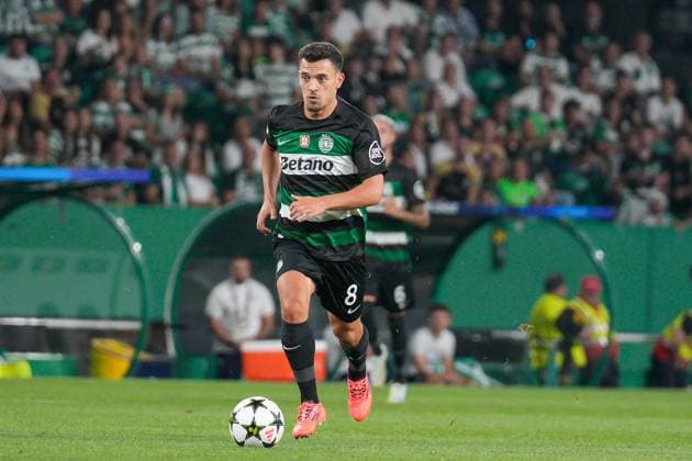 September 17, 2024, Lisbon, Portugal: Pedro Goncalves of Sporting CP in action during the UEFA Champions League phase first match between Sporting CP and Lillie OSC at Estadio Jose Alvalade. Final score: Sporting CP 2:0 Lille OSC Lisbon Portugal - ZUMAs197 20240917_aaa_s197_389 Copyright: xBrunoxdexCarvalhox