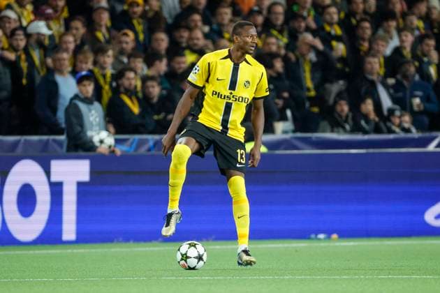 Mohamed Ali Camara (BSC Young Boys, 13) am Ball , Fussball, UEFA Champions League, 1. Spieltag, 2024 2025, Young Boys Bern vs. Aston Villa, 17.09.2024, Stadion Wankdorf, Bern, Schweiz Bern Stadion Wankdorf Bern Schweiz Copyright: xGrantxHubbsx