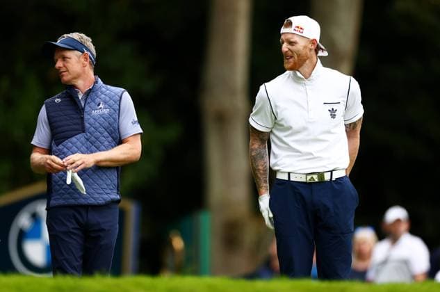 Cricketer Ben Stokes during his round. BMW PGA, Golf Herren Championship, Celebrity Pro-Am, Golf, Wentworth, Surrey, UK - 18 Sep 2024  Copyright: xJamesxMarsh Shutterstockx 14726391h