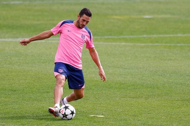 September 18, 2024, Majadahonda, Madrid, SPAIN: Jorge Resurreccion Koke of Atletico de Madrid warms up during the training day of Atletico de Madrid ahead of the UEFA Champions League, football match against RB Leipzig, at Ciudad Deportiva Wanda Atletico de Madrid on September 18, 2024, in Majadahonda, Madrid, Spain. Majadahonda SPAIN - ZUMAa181 20240918_zaa_a181_053 Copyright: xDennisxAgyemanx