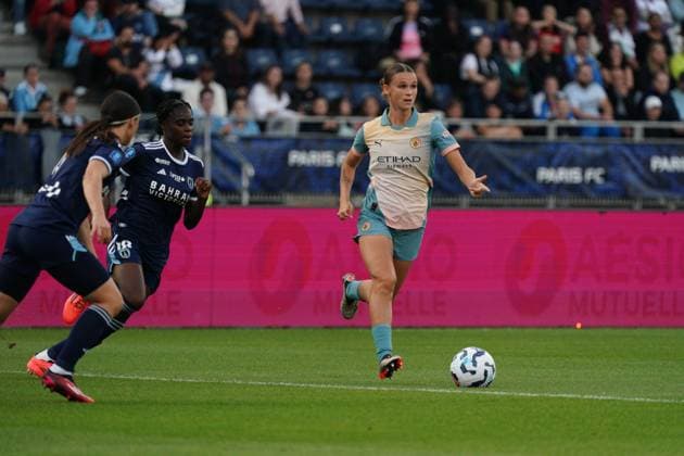 Vivianne Miedema of Man City Paris FC Women v Manchester City Women, UEFA Women s Champions League, Second Round, Football, Stade Charlety , Paris, France, 18 Sep 2024 EDITORIAL USE ONLY No use with unauthorised audio, video, data, fixture lists, club league logos or live services. Online in-match use limited to 120 images, no video emulation. No use in betting, games or single club league player publications. Copyright: xDavexWinter Shutterstockx 14722161am