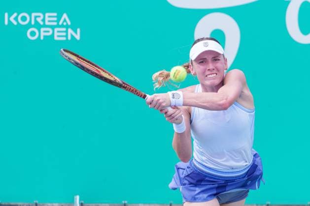 2024 WTA, Tennis Damen tennis Hana Bank Korea Open SEOUL, SOUTH KOREA, SEP 18: Ekaterina Alexandrova (Russia) during WTA Tour tennis Hana Bank Korea Open Singles Round of 16 at the seoul olympic park tennis center in Seoul, South Korea, on September 18, 2024. Seoul the Seoul Olympic Park Tennis Ce South Korea 8111_280300 Copyright: xStevexChoxKyewoong PentaxPressx
