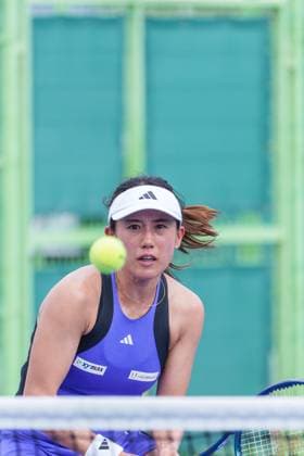 2024 WTA, Tennis Damen tennis Hana Bank Korea Open SEOUL, SOUTH KOREA, SEP 18: Miyu Kato (JAPAN) during WTA Tour tennis Hana Bank Korea Open Doubles Round of 16 at the seoul olympic park tennis center in Seoul, South Korea, on September 18, 2024. Seoul the Seoul Olympic Park Tennis Ce South Korea 8111_280308 Copyright: xStevexChoxKyewoong PentaxPressx