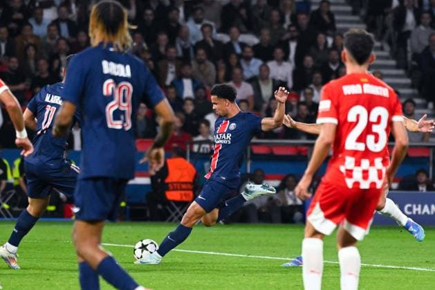 Warren ZAIRE EMERY ( 33 - PSG ) during the UEFA Champions League match between Paris Saint Germain and Girona FC at Parc Des Princes on September 18, 2024 in Paris, France. ( Photo by federico pestellini panoramic ) - FOOTBALL : PSG vs Girona - Ligue des Champions - 18 09 2024 FedericoPestellini Panoramic 
