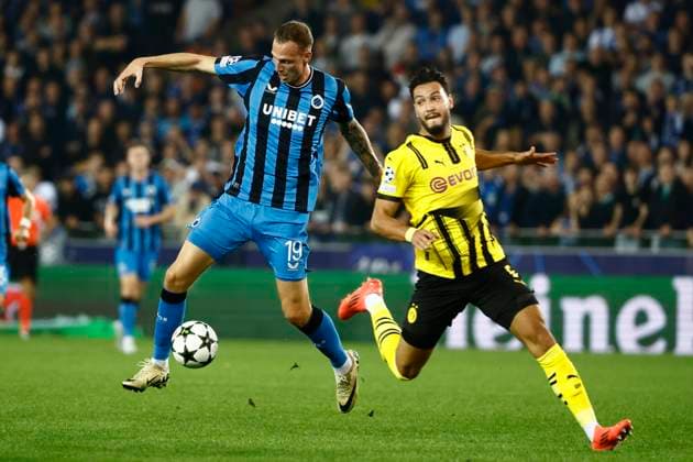 Club Brugge v Borussia Dortmund - UEFA Champions League BRUGGE, BELGIUM - SEPTEMBER 18 : Nilsson Gustaf forward of Club Brugge during the UEFA Champions League - League phase matchday 1 match between Club Brugge and Borussia Dortmund at the Jan Breydel stadium on September 18, 2024 in Bruges , Belgium , 18 09 2024 Brugge Belgium  Copyright: xJanxDexMeuleneirx