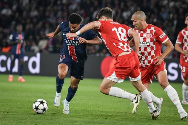 Champions League PSG vs Girona FC FA Paris Saint-Germain’s midfielder Warren Zaire-Emery controls the ball during the UEFA Champions League football match between Paris Saint-Germain and Girona FC at the Parc des Princes stadium in Paris on September 18, 2024. Photo by Firas Abdullah ABACAPRESS.COM Paris Ile-de-France France  Copyright: xAbdullahxFiras ABACAx