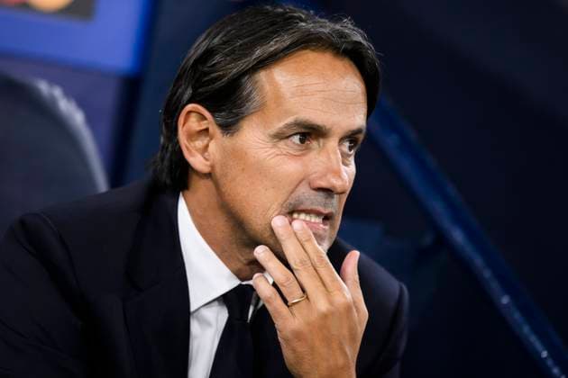 Manchester City FC V FC internazionale - UEFA Champions League Simone Inzaghi, head coach of FC Internazionale, looks on prior to the UEFA Champions League 2024 25 League Phase MD1 football match between Manchester City FC and FC Internazionale. Manchester United, ManU Kingdom Copyright: xNicolòxCampox