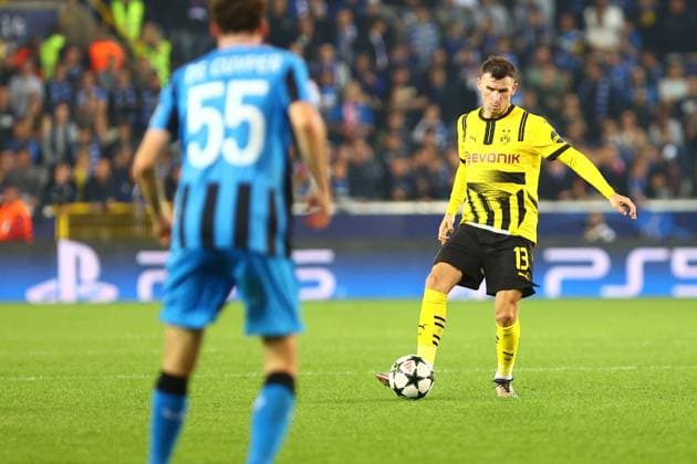Pascal Gross 13 (Borussia Dortmund) Club Brugge vs. Borussia Dortmund, UEFA Champions League, Fussball, 1. Spieltag, Saison 2024 2025, 18.09.2024 FOTO: kolbert-press Ant Palmer Jan Breydel Stadion Belgien