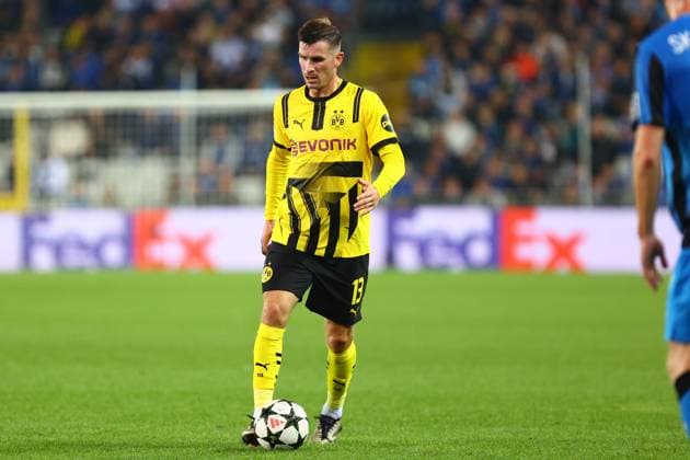 Pascal Gross 13 (Borussia Dortmund) Club Brugge vs. Borussia Dortmund, UEFA Champions League, Fussball, 1. Spieltag, Saison 2024 2025, 18.09.2024 FOTO: kolbert-press Ant Palmer Jan Breydel Stadion Belgien