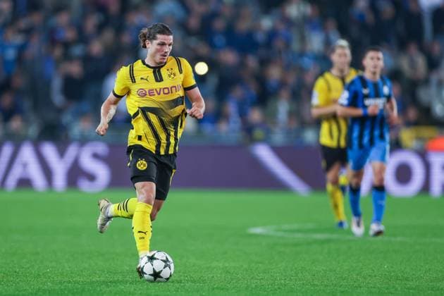 18.09.2024, Fussball, Saison 2024 2025, UEFA Champions League, 1. Spieltag, FC Brügge - Borussia Dortmund, Marcel Sabitzer (Borussia Dortmund), Brügge Jan Breydel Stadion Belgien xRHR-FOTO DEx Copyright: DennisxEwert RHR-FOTOx RHR-FOTO DE