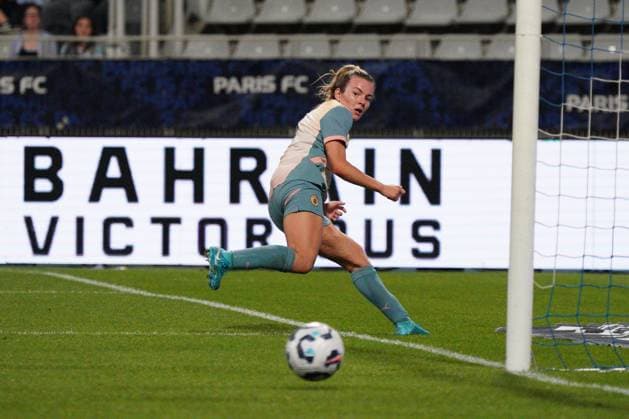 Lauren Hemp of Man City sees her shot come back off the post Paris FC Women v Manchester City Women, UEFA Women s Champions League, Second Round, Football, Stade Charlety , Paris, France, 18 Sep 2024 EDITORIAL USE ONLY No use with unauthorised audio, video, data, fixture lists, club league logos or live services. Online in-match use limited to 120 images, no video emulation. No use in betting, games or single club league player publications. Copyright: xDavexWinter Shutterstockx 14722161lh