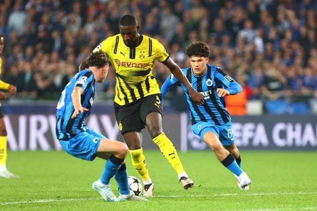 Sehrou Guirassy 9 (Borussia Dortmund) Club Brugge vs. Borussia Dortmund, UEFA Champions League, Fussball, 1. Spieltag, Saison 2024 2025, 18.09.2024 FOTO: kolbert-press Ant Palmer Jan Breydel Stadion Belgien