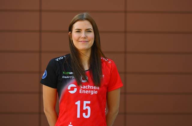 Marta Kamelija Levinska, Kopf, Kopffoto, Porträt, Portrait, Porträtfoto, Media-Day in der Handwerkskammer Dresden, Media Day, Fototermin, Fotoshooting, Dresdner SC, Volleyball, 1. Bundesliga Frauen, 1. Liga, DSC, Saison 2024 2025, 18.09.2024,