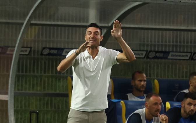 08.08.2024 Celje(Slovenia) Albert Riera NK Celje coach men s football conference league play off :