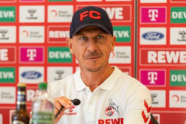 RECORD DATE NOT STATED 1. FC Köln, Pressekonferenz; 19.09.2024 Gerhard Struber (Cheftrainer 1. FC Köln) bei der Pressekonferenz des 1. FC Köln vor dem Spiel gegen Fortuna Düsseldorf, am 19.09.2024, Geissbockheim, Köln DFL regulations prohibit any use of photographs as image sequences and or quasi-video