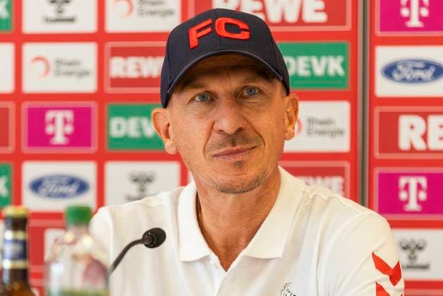RECORD DATE NOT STATED 1. FC Köln, Pressekonferenz; 19.09.2024 Gerhard Struber (Cheftrainer 1. FC Köln) bei der Pressekonferenz des 1. FC Köln vor dem Spiel gegen Fortuna Düsseldorf, am 19.09.2024, Geissbockheim, Köln DFL regulations prohibit any use of photographs as image sequences and or quasi-video