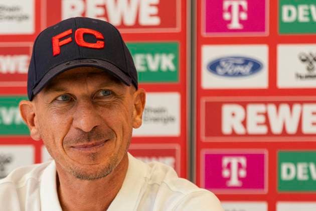 RECORD DATE NOT STATED 1. FC Köln, Pressekonferenz; 19.09.2024 Gerhard Struber (Cheftrainer 1. FC Köln) bei der Pressekonferenz des 1. FC Köln vor dem Spiel gegen Fortuna Düsseldorf, am 19.09.2024, Geissbockheim, Köln DFL regulations prohibit any use of photographs as image sequences and or quasi-video