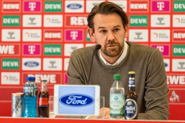 RECORD DATE NOT STATED 1. FC Köln, Pressekonferenz; 19.09.2024 Thomas Kessler bei der Pressekonferenz des 1. FC Köln vor dem Spiel gegen Fortuna Düsseldorf, am 19.09.2024, Geissbockheim, Köln DFL regulations prohibit any use of photographs as image sequences and or quasi-video