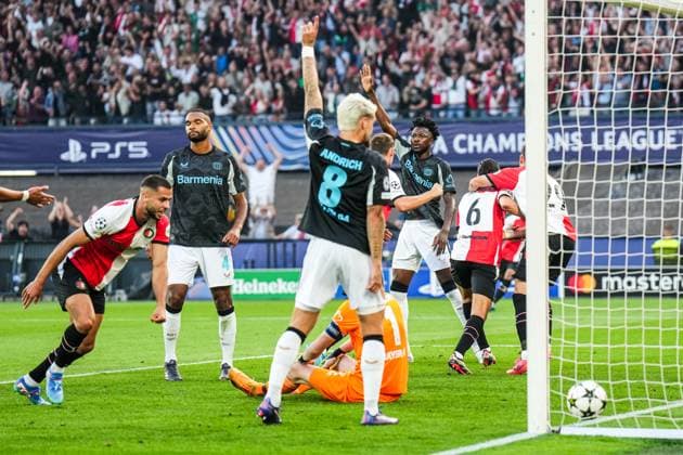 UEFA Champions League: Feyenoord v Bayer 04 Leverkusen Rotterdam - Ramiz Zerrouki of Feyenoord during the first round of new format of the Champions League 2024 2025. The match is set between Feyenoord and Bayer 04 Leverkusen at Stadion Feijenoord De Kuip on 19 September 2024 in Rotterdam, The Netherlands. Copyright: xYannickxVerhoevenx