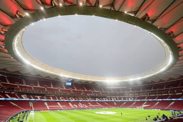 Atletico Madrid - RB Leipzig Champions League Madrid, 19.09.2024, Estadio Wanda Metropolitano, Fussball, UEFA Champions League, 1. Spieltag , Atletico Madrid vs. RB Leipzig , Im Bild: Stadionübersicht Wanda Metropolitano , Only editorial use! Foto nur zur redaktionellen Nutzung bestimmt! , UEFA regulations prohibit any use of photographs as image sequences and or quasi-video ,