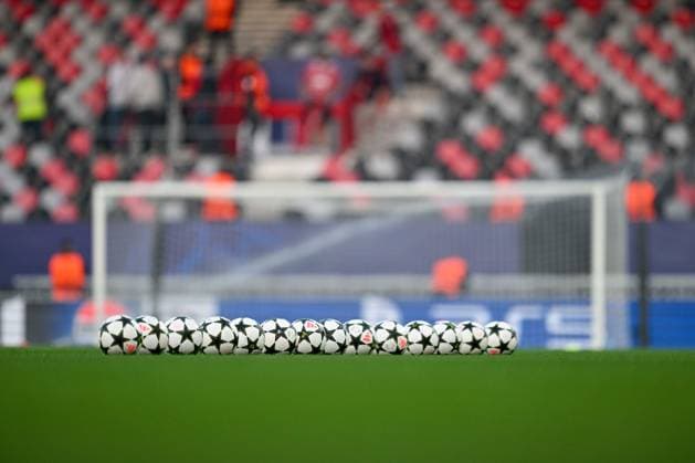 SOCCER - UEFA CL, Brest vs Sturm GUINGAMP,FRANCE,19.SEP.24 - SOCCER - UEFA Champions League, Stade Brestois 29 vs SK Sturm Graz. Image shows a feature with balls.  GEPAxpictures xAvnixRetkoceri