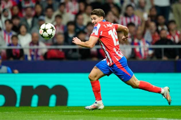 Atletico de Madrid v RB Leipzig - UEFA Champions League 2024 25 League Phase MD1 Julian Alvarez centre-forward of Atletico de Madrid and Argentina during the UEFA Champions League 2024 25 League Phase MD1 match between Atletico de Madrid and RB Leipzig at Estadio Civitas Metropolitano on September 19, 2024 in Madrid, Spain. Madrid Spain  Copyright: xJosexBretonx originalFilename:bretonhernandez-atletico240919_npx1T.jpg