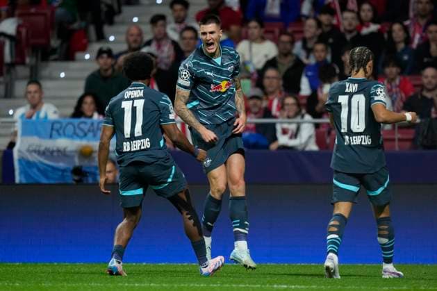 ESP: Atletico de Madrid and RB Leipzig. UEFA Champions League. Date 1 Benjamin Sesko of RB Leipzig during the UEFA Champions League match between Atletico de Madrid and RB Leipzig played at Civitas Metropolitano Stadium on September 19, 2024 in Madrid, Spain. kpng Copyright: xJuanxPerezx xPRESSINPHOTOx PS_240919_ATL_LEI_005