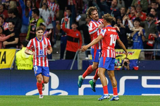Antoine Griezmann seen during UEFA Champions League game between teams of Atletico de Madrid and Red Bull Leipzig (Maciej Rogowski) Madrid Estadio Civitas Metropolitano Spain Copyright: xMaciejxRogowskix atletilipsk-6
