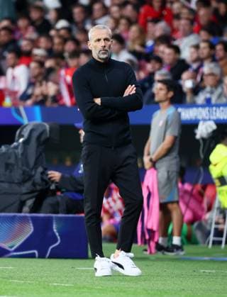 Madrid, 19.09.2024, Estadio Wanda Metropolitano, Fussball, UEFA Champions League, 1. Spieltag , Atletico Madrid vs. RB Leipzig , Im Bild; Trainer Marco Rose, RB Leipzig , Only editorial use! Foto nur zur redaktionellen Nutzung bestimmt! , UEFA regulations prohibit any use of photographs as image sequences and or quasi-video ,
