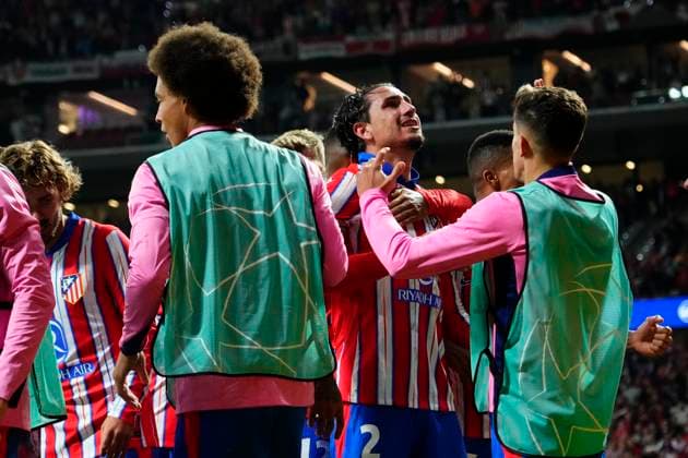 Atletico de Madrid v RB Leipzig - UEFA Champions League 2024 25 League Phase MD1 Jose Maria Gimenez centre-back of Atletico de Madrid and Uruguay celebrates after scoring his sides first goal during the UEFA Champions League 2024 25 League Phase MD1 match between Atletico de Madrid and RB Leipzig at Estadio Civitas Metropolitano on September 19, 2024 in Madrid, Spain. Madrid Spain  Copyright: xJosexBretonx originalFilename:bretonhernandez-atletico240919_npxKw.jpg
