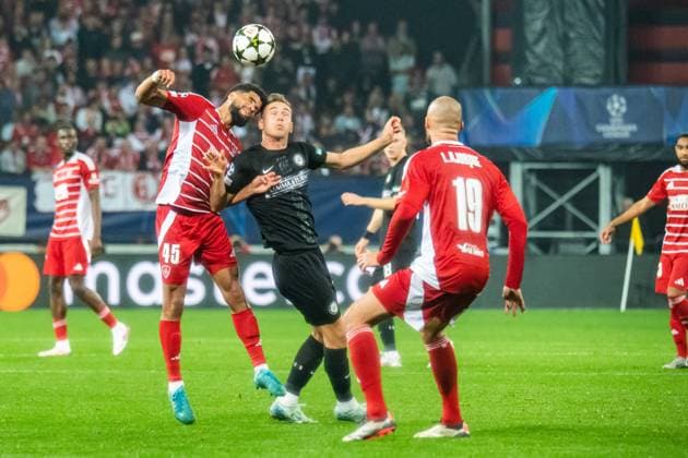 Mahdi Camara (Stade Brestois) FOOTBALL : Stade Brestois vs SK Sturm Graz - Ligue des Champions - 1ére Journée - 19 09 2024 BaptisteAutissier Panoramic 