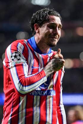 September 19, 2024, Madrid, Madrid, SPAIN: Jose Maria Gimenez of Atletico de Madrid celebrates a goal during the UEFA Champions League 2024 25 League Phase MD1 match between Atletico de Madrid and RB Leipzig at Estadio Civitas Metropolitano on September 19, 2024 in Madrid, Spain. Madrid SPAIN - ZUMAa181 20240919_zaa_a181_142 Copyright: xOscarxJ.xBarrosox