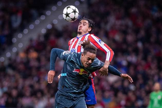 UEFA Champions League soccer match Atletico Madrid vs Leipzig at Civitas Mstropolitano stadium in Madrid, Spain, 19 September 2024 gimenez 900 Cordon Press  900 CordonxPress LOF - Champions League soccer match Atletico Madrid vs Leipzig