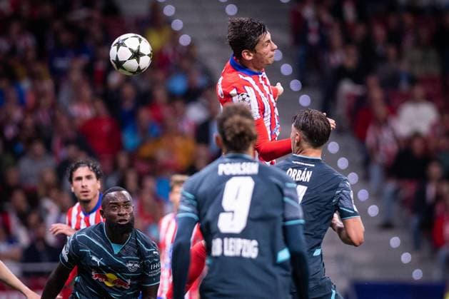 UEFA Champions League soccer match Atletico Madrid vs Leipzig at Civitas Mstropolitano stadium in Madrid, Spain, 19 September 2024 Gimenez 900 Cordon Press  900 CordonxPress LOF - Champions League soccer match Atletico Madrid vs Leipzig