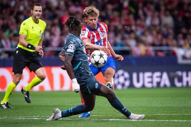 UEFA Champions League soccer match Atletico Madrid vs Leipzig at Civitas Mstropolitano stadium in Madrid, Spain, 19 September 2024 LLorente 900 Cordon Press  900 CordonxPress LOF - Champions League soccer match Atletico Madrid vs Leipzig