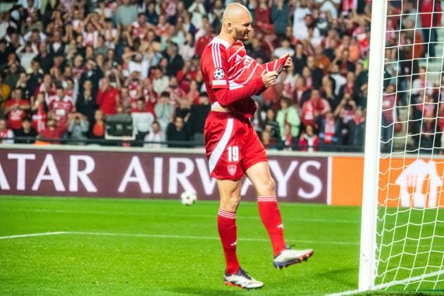 Ludovic Ajorque (Stade Brestois) FOOTBALL : Stade Brestois vs SK Sturm Graz - Ligue des Champions - 1ére Journée - 19 09 2024 BaptisteAutissier Panoramic 