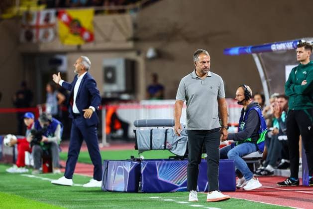 19th September 2024 - UEFA CHAMPIONS LEAGUE - MATCH 1 - SEASON 2024 2025 - AS MONACO vs FC Barcelona, Barca - STADE LOUIS II The disappointment of flick (hansi) during the game MONACO MONACO Copyright: xSPORTPIXPRESSx xFREDxPORCUx