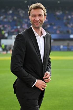 Rotterdam, De Kuip, 19.09.24, GER, Herren, UEFA Champions League, Saison 2024-2025, Feyenoord Rotterdam - Bayer 04 Leverkusen Bild: Geschaeftsfuehrer Simon ROLFES (Leverkusen) Only for editorial use! UEFA regulations prohibit any use of photographs as image sequences and or quasi-video. Suedholland Niederlande