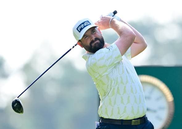Golf - 2024 BMW PGA, Golf Herren Championship - DP World Tour - First Round - Wentworth - Thursday 19th September 2024. England™s Matthew Baldwin leading on 7 Under after the first round. COLORSPORT ASHLEY WESTERN 