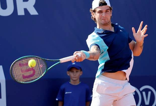 TENNIS - Bad Waltersdorf Trophy BAD WALTERSDORF,AUSTRIA,20.SEP.24 - TENNIS - ATP, Tennis Herren Challenger Tour, Bad Waltersdorf Trophy. Image shows Thiago Seyboth Wild (BRA).  GEPAxpictures xHansxOberlaender