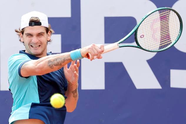 TENNIS - Bad Waltersdorf Trophy BAD WALTERSDORF,AUSTRIA,20.SEP.24 - TENNIS - ATP, Tennis Herren Challenger Tour, Bad Waltersdorf Trophy. Image shows Thiago Seyboth Wild (BRA).  GEPAxpictures xHansxOberlaender