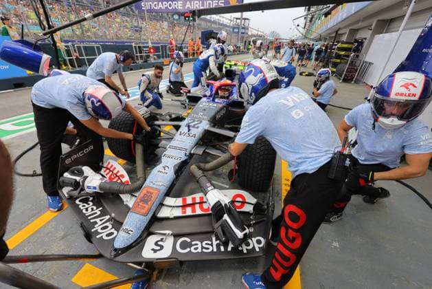 FORMULA 1 SINGAPORE AIRLINES SINGAPORE GRAND PRIX 2024 20.09.2024, Marina Bay Street Circuit, Singapore, FORMULA 1 SINGAPORE AIRLINES SINGAPORE GRAND PRIX 2024,im Bild Yuki Tsunoda (JPN), Visa Cash App RB Formula One Team