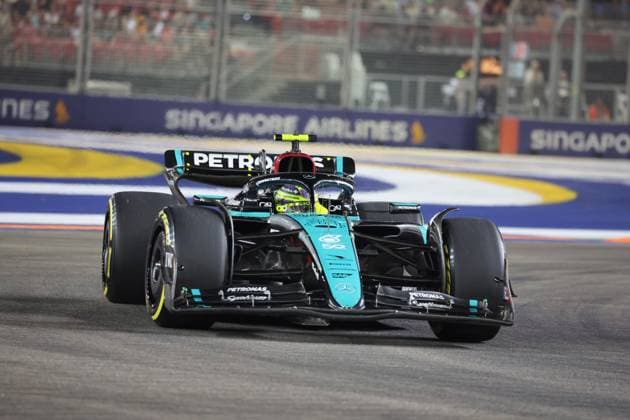 20.09.2024, Marina Bay Street Circuit, Singapore, FORMULA 1 SINGAPORE AIRLINES SINGAPORE GRAND PRIX 2024,im Bild Lewis Hamilton (GBR), Mercedes-AMG Petronas Formula One Team Defodi-506_20240920_hbr_0088