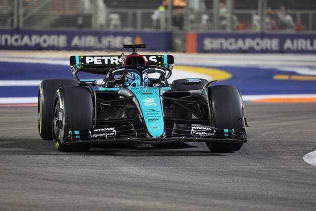 20.09.2024, Marina Bay Street Circuit, Singapore, FORMULA 1 SINGAPORE AIRLINES SINGAPORE GRAND PRIX 2024,im Bild George Russell (GBR), Mercedes-AMG Petronas Formula One Team Defodi-506_20240920_hbr_0097