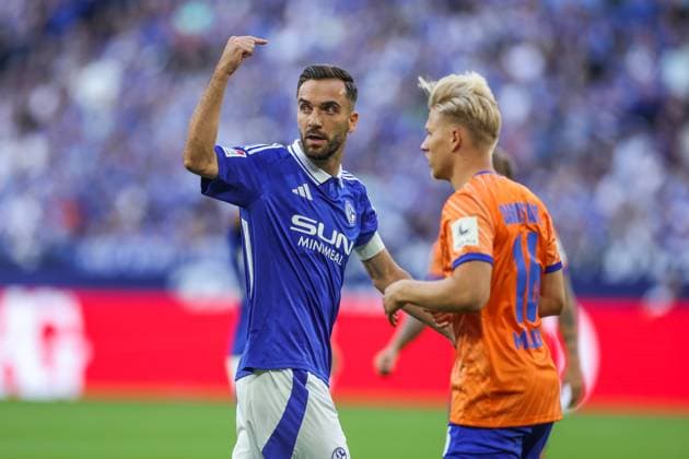 20.09.2024, Fussball, Saison 2024 2025, 2. Bundesliga, 5. Spieltag, FC Schalke 04 - SV Darmstadt 98, Kenan Karaman (FC Schalke 04) Gelsenkirchen Veltins Arena NRW Deutschland xRHR-FOTO TRx