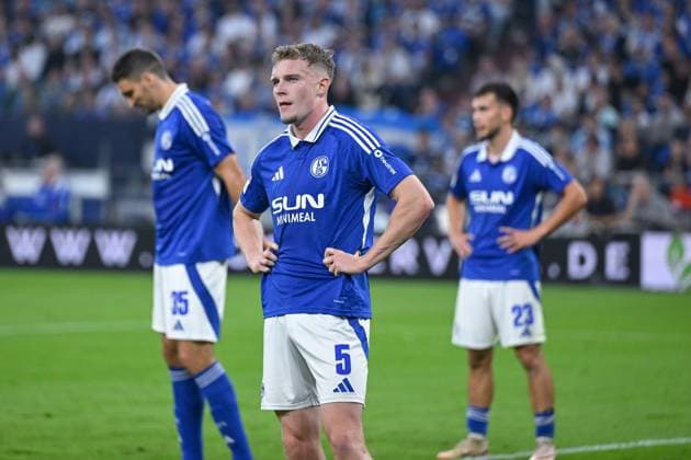 20.09.2024, Fussball, 2. Bundesliga, 29. Spieltag Saison 2024 2025, FC Schalke 04 - SV Darmstadt, Derry Murkin (FC Schalke 04) Gelsenkirchen Veltins-Arena Nordrhein-Westfalen Deutschland xRHR-FOTO TKx