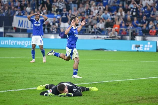 20.09.2024, Fussball, 2. Bundesliga, 29. Spieltag Saison 2024 2025, FC Schalke 04 - SV Darmstadt, Amin Younes (FC Schalke 04), Gelsenkirchen Veltins-Arena Nordrhein-Westfalen Deutschland xRHR-FOTO TKx