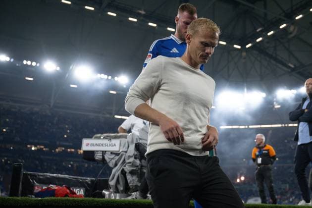 20.09.2024, Fussball, 2. Bundesliga, 29. Spieltag Saison 2024 2025, FC Schalke 04 - SV Darmstadt, Trainer Karel Geraerts (FC Schalke 04) Gelsenkirchen Veltins-Arena Nordrhein-Westfalen Deutschland xRHR-FOTO TKx