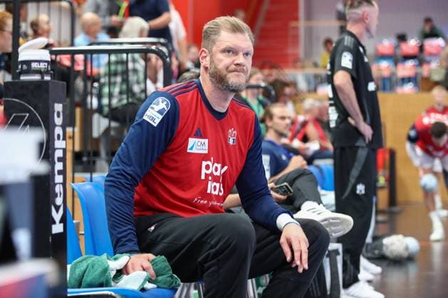 20.09.2024, xtgx, Handball - Daikin HBL, 1.VfL Potsdam - Handball Verein Hamburg emspor, v.l. Johannes Bitter (Hamburg, 1) Potsdam